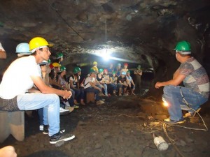 Visita técnica em minas de Ametista