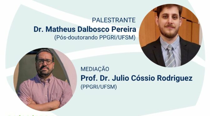Convite para seminário de pesquisa do PPGRI da UFSM