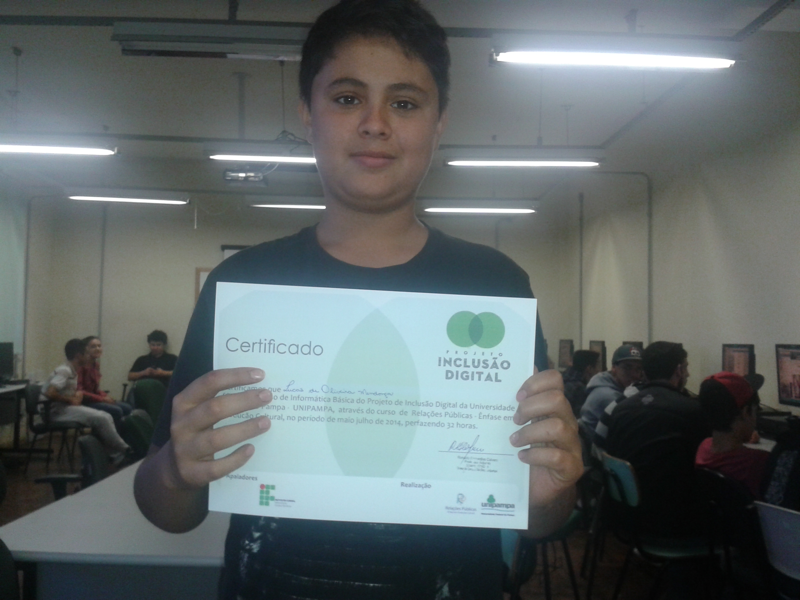 Primeira edição do ano foi para alunos da Escola Tusnelda e da Casa de Acolhida